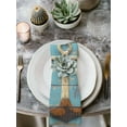 thumbnail image 3 of nqOlkjepod Vintage Anchor Cloth Napkins Set of 4 Reusable Dinner Napkins, Coastal Nautical Blue Brown Wooden Cocktail Napkin Washable Table Napkins for Wedding/Holiday Party/Baby Shower 20"x20", 3 of 8