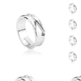 thumbnail image 2 of Anillos Guardurnaity Cosplay ajustable abierto Aleación Plata 10Conjunto, 2 of 6