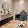 thumbnail image 3 of UBesGoo Hydraulic Salon Chair, Heavy Duty 360° Swivel Barber Styling Chair w/Headrest, Black, 3 of 9