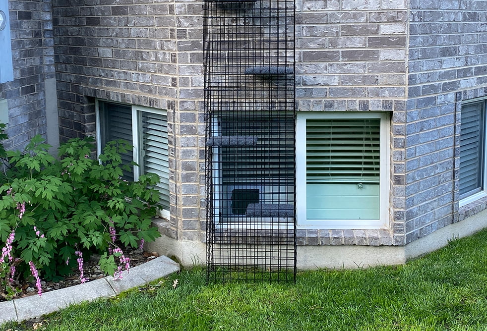 8" X 22" X 96" Catio Tower Outdoor Cat Enclosure