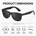 thumbnail image 6 of AOMASTE Polarized Sunglasses for Men Women Retro Driving Fishing Sun Glasses UV400 Protection (Blue-Black-Orange-3 Pack), 6 of 7
