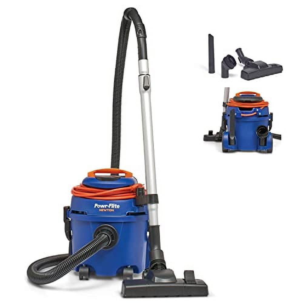 Powr-Flite Newton Compact Vacuum Cleaner Canister with HEPA Filtration, Portable Vacuum for Hardwood Floors and Rugs, PV610-Q10-U