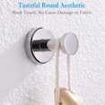 thumbnail image 2 of Porte-serviettes en Acier Inoxydable Chromé, SUS 304 Porte-Manteau Utilitaire Moderne Cintre en Tissu de Douche Rond, Rangement de Garage de Cuisine de Salle de Bains, 2 of 8