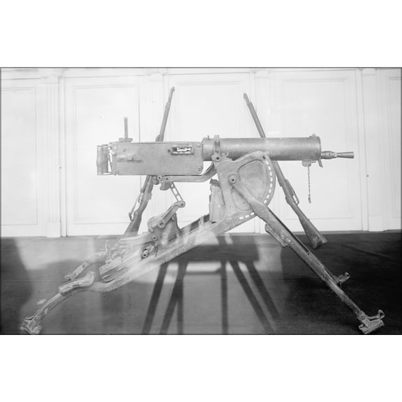 24"x36" Gallery Poster, German MG08 Machine Gun