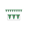 thumbnail image 2 of Club Pack of 12 Green and White Horse-Racing Derby Pennant Banners 12', 2 of 2