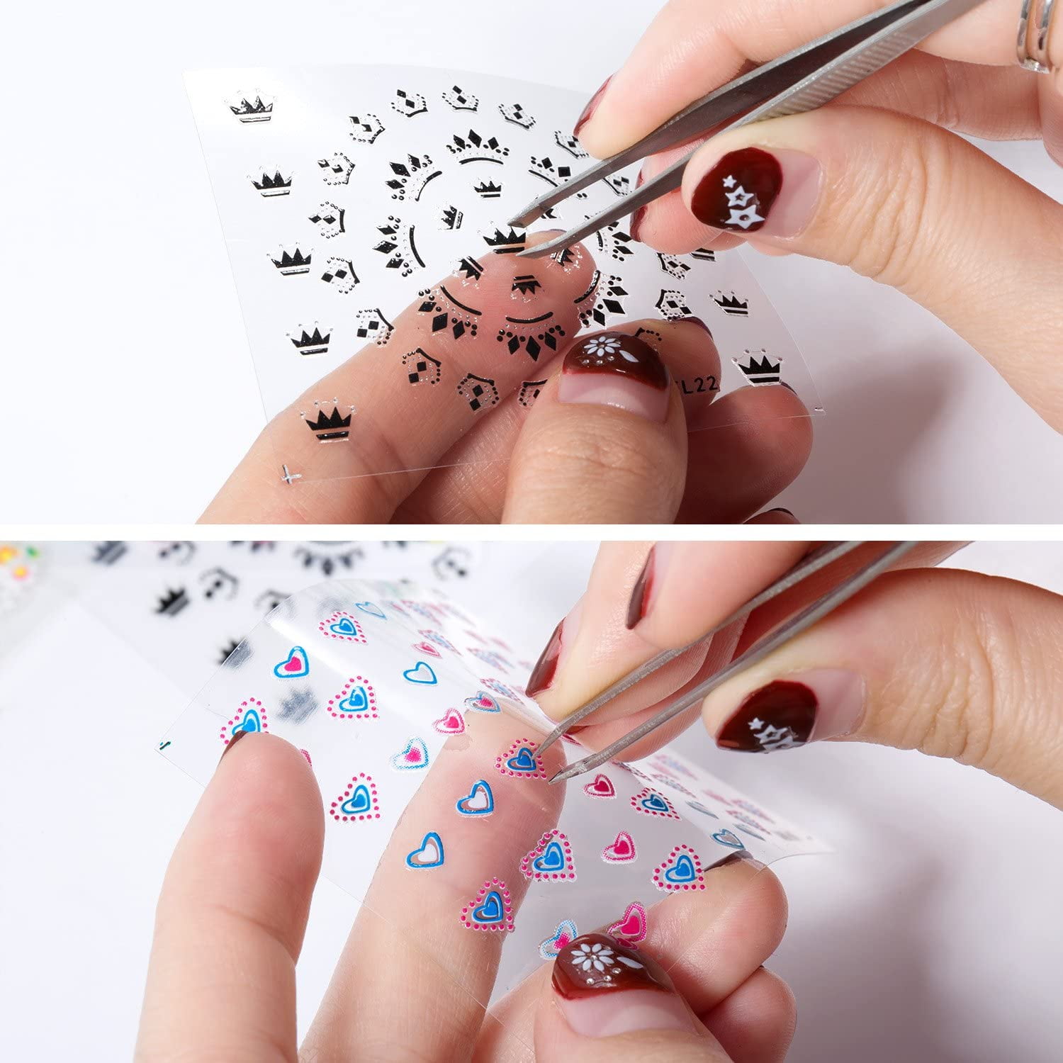 Toe Nail Stickers 3d Design Self Adhesive Manicure Decals - Temu