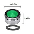 thumbnail image 3 of Vacemry 2Pcs Faucet Aerator, 20mm Regulator Nozzle Tap Bubbler Mixing Cartridge Faucet Strainer, Water Saving Flow Restrictor, Splash-Free Quiet Stream, For Kitchen Bathroom Sink Basin Tapware, 3 of 7