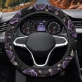 thumbnail image 3 of Yuyamidu Purple Rose Steering Wheel Cover for Car Sedan Auto Soft Flannel Automotive Steering Wheel Protector 15 Inch Thick Steering Wheel Accessories, 3 of 7