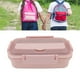 thumbnail image 4 of Fiambrera, Caja De Almuerzo De Diseño Compartimental De Plástico Seguro Contenedores De Acero Inoxidable 304 3 Rejillas Vajilla A Juego Para Picnic Para Oficina Para Viajes , 4 of 7