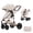 Beige, variant on 2-in-1 Baby Stroller,Reversible Stroller Convertible Baby Stroller, High Landscape Stroller Suit Newborn to Toddler Up to 55lbs