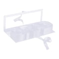 thumbnail image 4 of Caja de flores vacía para graduación, caja floral, contenedor de regalo de cartón elegante. Blanco, 4 of 9