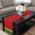 thumbnail image 4 of Watermelon Table Runner 72 Inches Long, Black Polka Dots Green Summer Fruits Kitchen Coffee Dining Table Decoration for Home Party Birthday Wedding Home Decor 18x72 Inches, 4 of 8