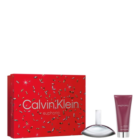Calvin Klein Euphoria , 2 Pc Gift Set 1.7oz EDP Spray, 3.4oz Sensual Skin Lotion