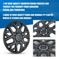 thumbnail image 2 of (Set of 4)17" Universal Hubcap Fit for Steel Wheel Rims Cover,Snap on Installation with Retention Rings,Black Matte, 2 of 8