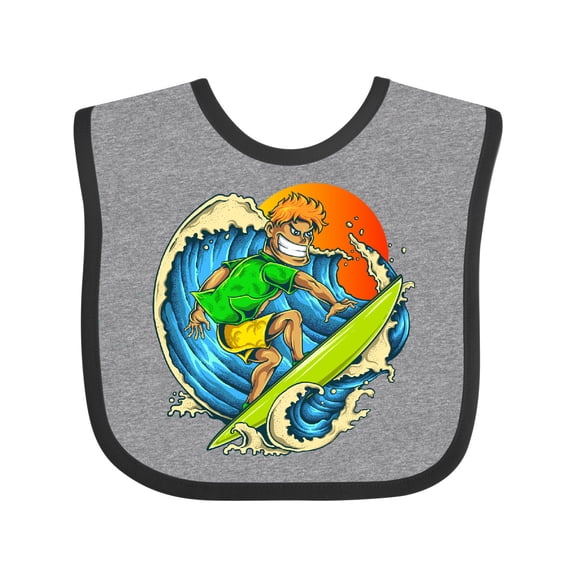 Inktastic Pro Surfer Dude Boys Baby Bib