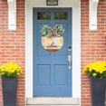 thumbnail image 2 of Easter Wooden Hanging Door Sign - Bunny Rabbit Welcome Sign with Easter Eggs, Rustic Wood Wreath Sign Plaque for Spring Wall Decor, 2 of 5