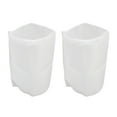thumbnail image 2 of 2 Pcs Manchon de Filtre 6 Po Blanc Élastique Polyester Préfiltre pour Remplacement Maison, 2 of 5