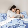 thumbnail image 5 of Castle Fairy Personalized Initial Letter K 2Pcs Bedding Comforter Set for Teens Boys Girls,Love Heart Print Twin Comforter Sets,Cartoon Bowknot Breathable Bedding Set,Microfiber Bedroom Decor, 5 of 8