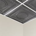 thumbnail image 2 of Great Lakes Tin Cleveland Pewter 2ft x 2ft Lay In Ceiling Tiles (5 Pack), 2 of 5