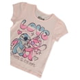 thumbnail image 2 of Disney Lilo & Stitch Girls' Angel T-Shirt Color: pink Size: 10, 2 of 3