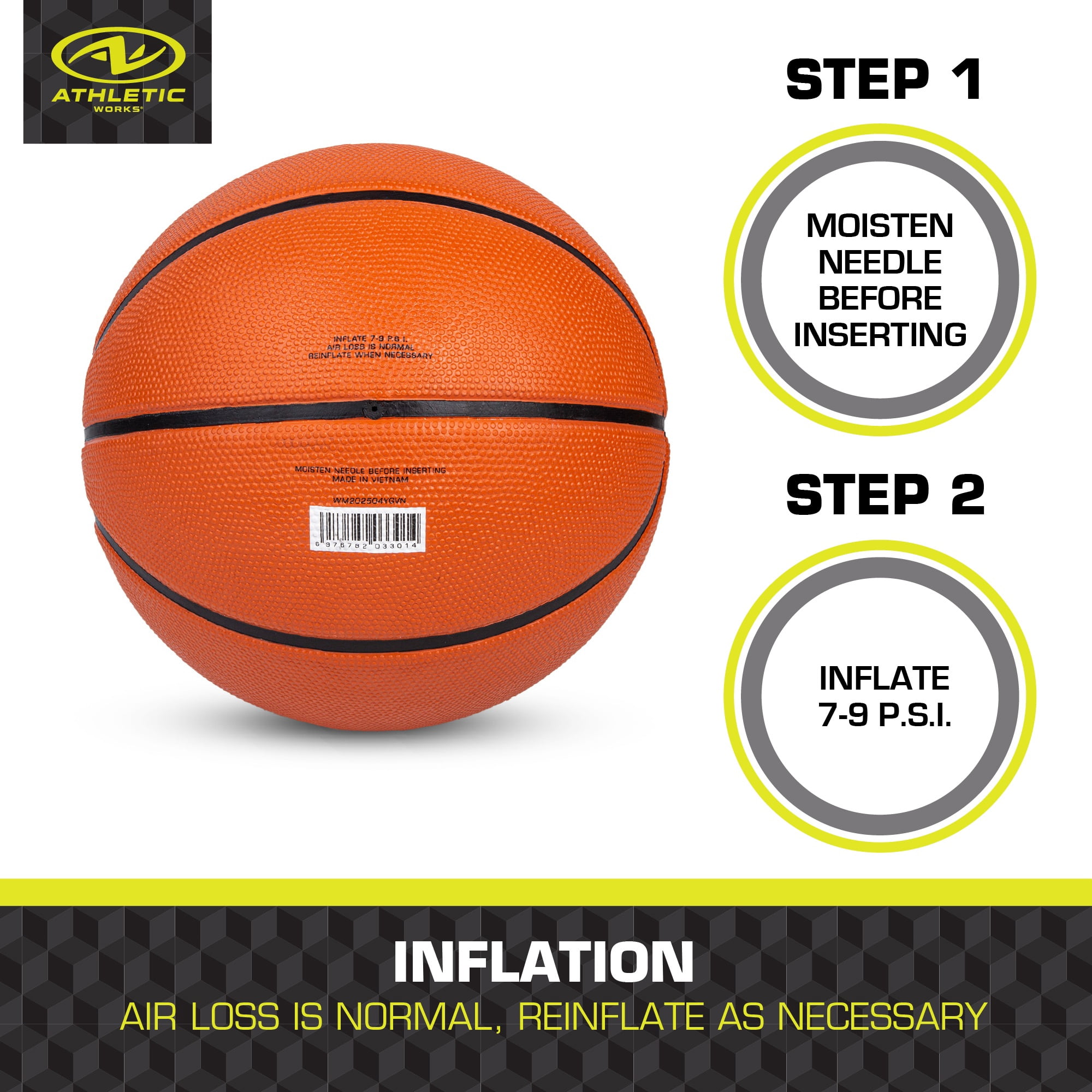 Athletic Works Size 6 Master Grip Basketball for Child 9-11 Years Old