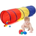 thumbnail image 3 of OUSITAID Tunnel pour Bébé de 150 Pouces, Lot de 2, Tunnel de Rampement pour Enfants, Tunnel de Jeu de 6 Pieds, Tunnel de Jeu Coloré, Tube de Rampement, Tente de Jeu, Tunnel pour Enfants Intérieur Extérieur, Jouets Tunnel, Tunnel d'Escalade à Verrouillage Torsadé pour Tout-Petit, 3 of 12