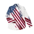 thumbnail image 5 of 4th of July Outfits for Women American Flag Graphic T-Shirts Long Sleeve Button Down Blouses 250th Anniversary USA Shirt Dressy Casual Tops, 5 of 5