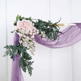 Efavormart 18Ft Violet Amethyst Sheer Organza Curtain Panels, Window ...