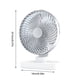 thumbnail image 1 of El Lugar Tranquilo,Ventilador Usb de Escritorio Silencioso Ajustable de 4 Velocidades para Estudio de Dormitorio de Oficina,Ventilador Oscilante Portátil con Larga Vida Útil de la Batería,Cable Usb a, 1 of 3