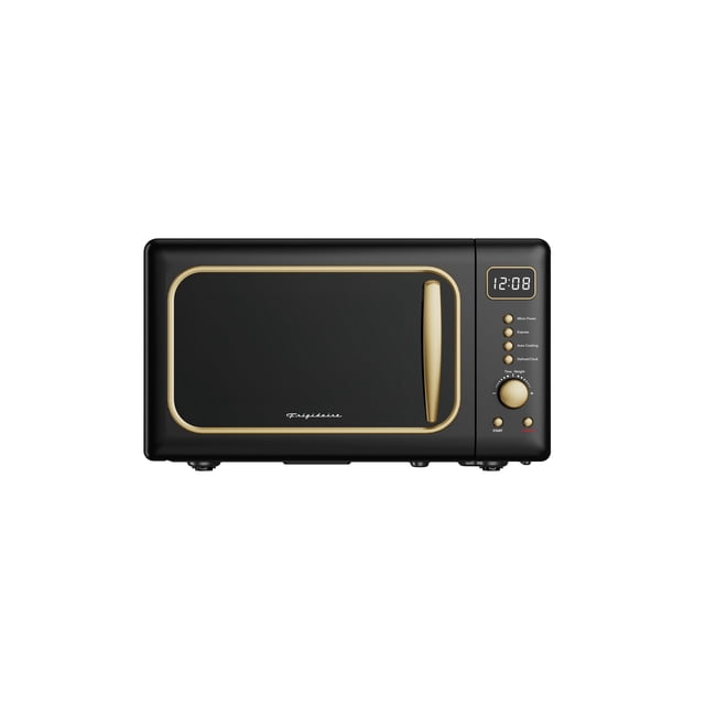FRIGIDAIRE EMW788RETRO 0.7 pies cúbicos. ft. Microondas retro, negro-dorado