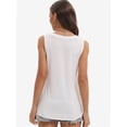 thumbnail image 2 of Women's Sleeveless Blouse Summer Casual Tank Top - Flowy Loose Fit, V-Neck, Lightweight Breathable, 2 of 6