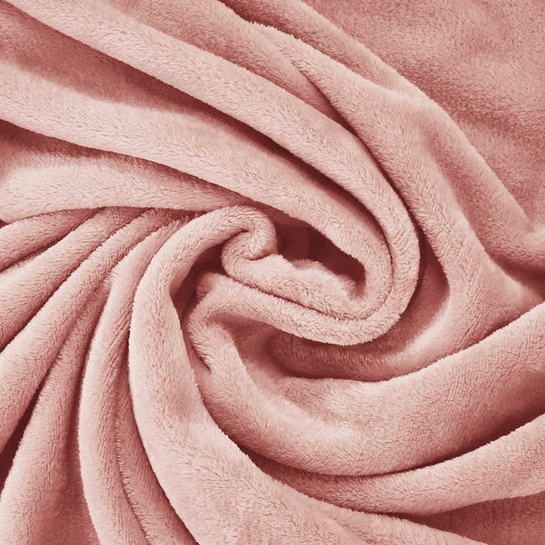 Exclusivo Mezcla Plush Flannel Fleece Throw 50x70 Pink photo 7