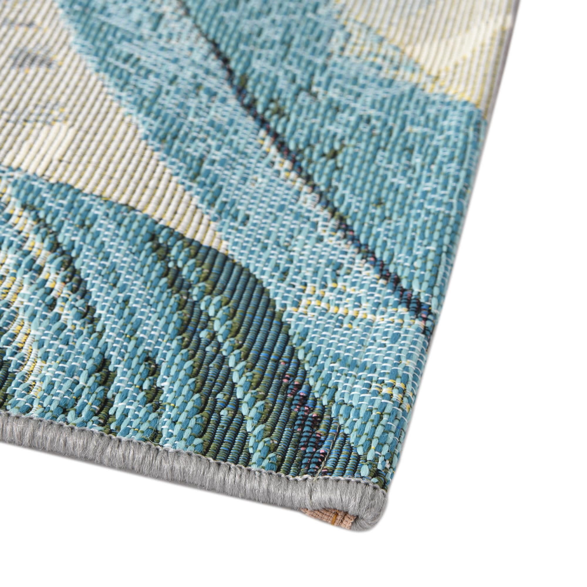 Unique Loom Outdoor Botanical Collection Area Rug - Kula (6' 1" x 9' Rectangle Multi/Gray)