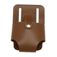 thumbnail image 5 of FashionCha Tape Measure Belt Holder Pouch Electrician Labor Insurance Tool PU Leather Craft Dark Brown, 5 of 9