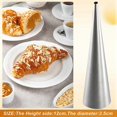 thumbnail image 4 of Cream Horn Molds 12Pcs Large Size Baking Cones Stainless Steel Roll Horn Forms Conical Danish Pastry, 4 of 5