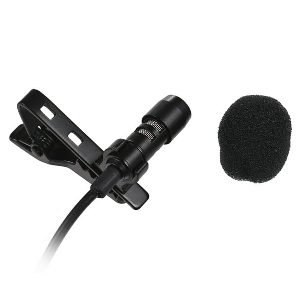 Mini cravate revers cravate filaire micro micro 3.5mm prise pour smartphone  PC portable bavardage chantant karaoké avec étui de transport 