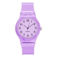 thumbnail image 1 of Fashion Transparent Candy Color Plastic Band Casual Quartz Watches Color:purple, 1 of 8