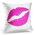 thumbnail image 1 of RYLABLUE Cute Lips Hot Pink Lipstick Throw Pillowcase Cushion Case Cover, 1 of 1