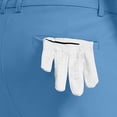 thumbnail image 7 of Vibrex Men's Shorts Elastic Waist Straight Buttons Zipper Solid Color Cargo Shorts Loose Comfort Summer Casual Work Shorts with Pockets, Gifts for Men,Sky Blue_3XL, 7 of 7