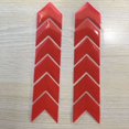 thumbnail image 1 of 12 Pieces High Intensity Reflective Car Stickers Night Visibility Diamond Quality Waterproof Safety Warning for Car Motorcycle Stroller (Red), 1 of 4