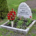 thumbnail image 5 of Lyacmy Artificial Cemetery Flowers with Vase ,Set of 2 Artificial Rose Bouquet Graveyard Memorial Flowers for Cemetery Headstones Decoration, 5 of 12