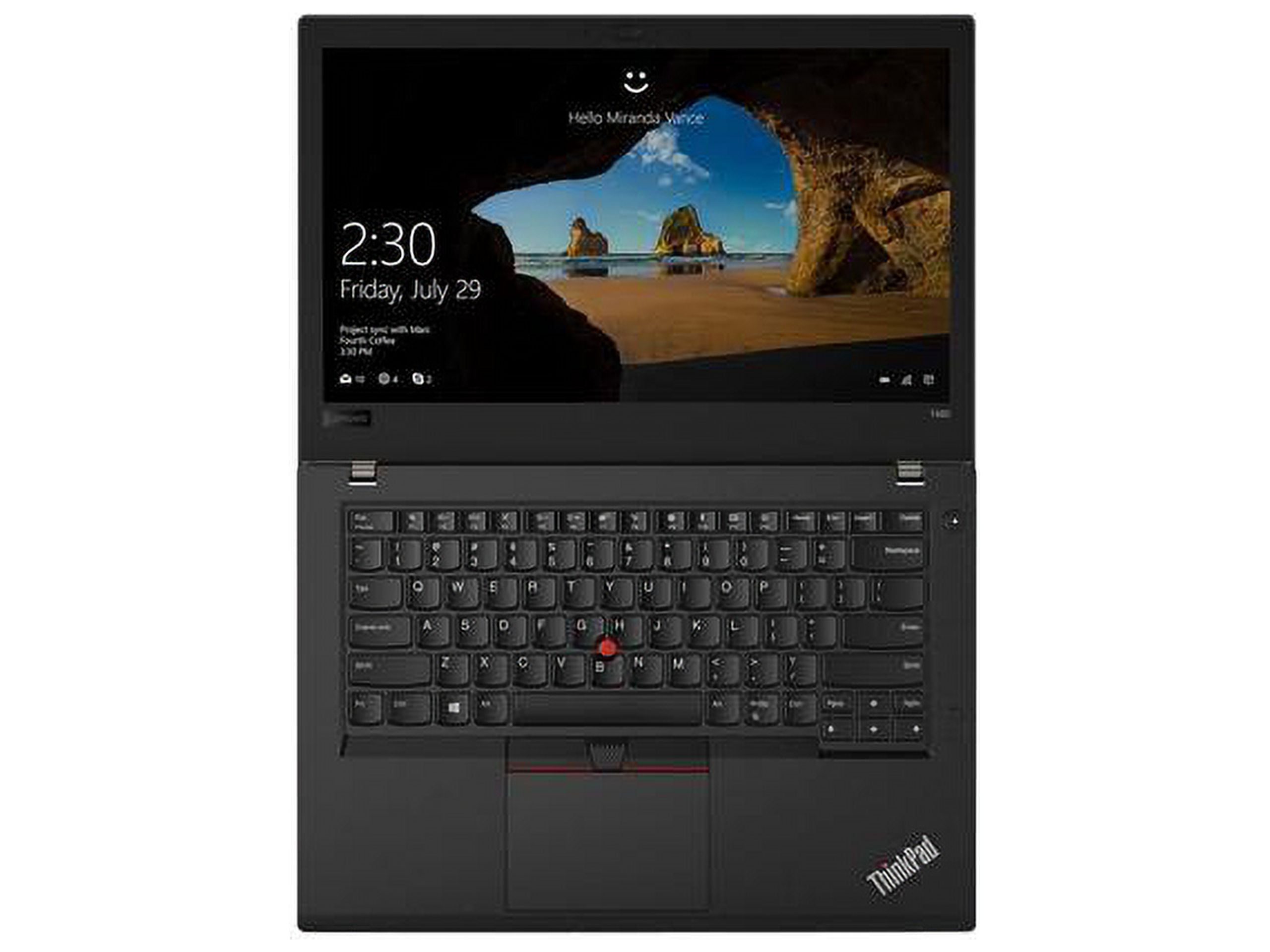Lenovo ThinkPad T480 14" Notebook Intel i5-8350U 16 GB DDR4 256 GB SSD Windows 10 Pro 64-Bit
