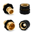 EEEkit 4 Set Garden Hose Quick Release Connect Coupler, Male and Female