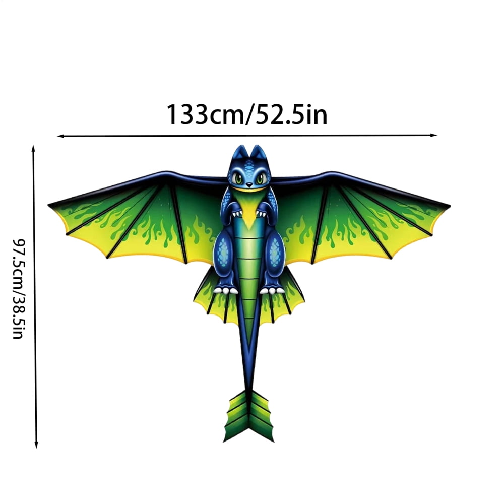 Ksruee Beach Kite Large Animal Portable Kite with Handle And 328ft String Kids Outdoor Activities for Adults Teens Youth Friends Relaxation Travel Park Yard Garden