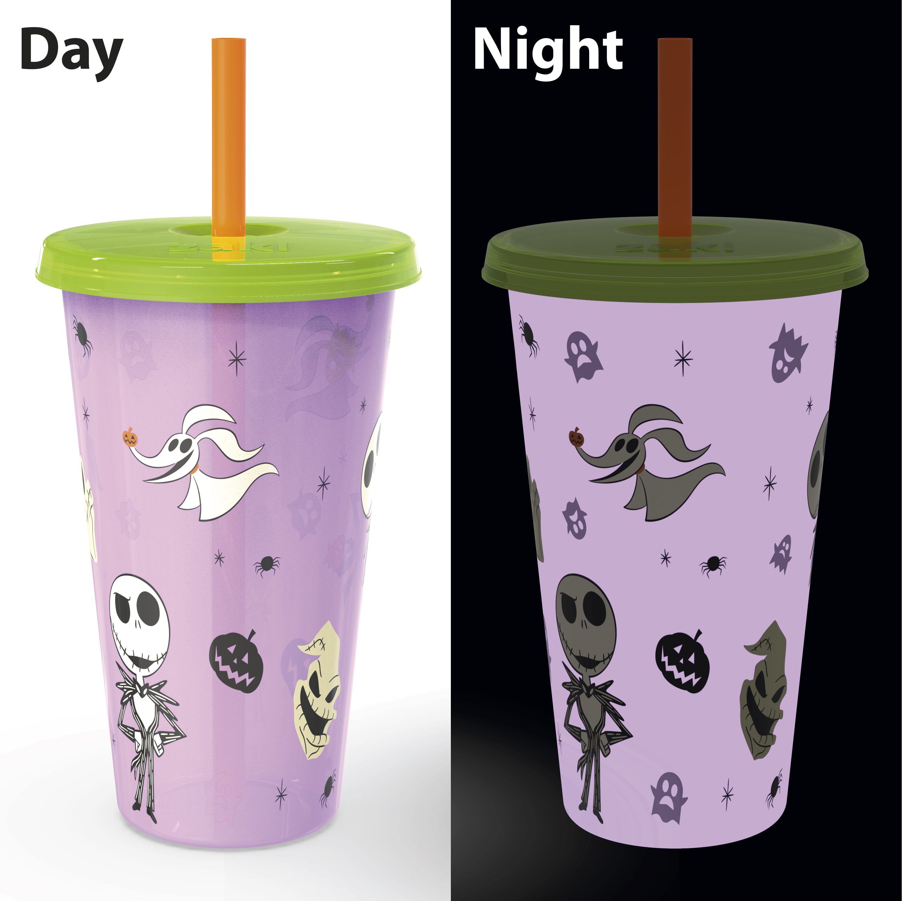 zak!, Dining, Zak Disney Halloween Reusable Glowinthedark Cups 3pack