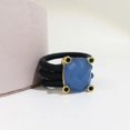 thumbnail image 1 of New coming Gemstone ring with leather rope Spanish bear Style Earrings Valentine‘s Gift Colorful Fine Jewelry, 1 of 7