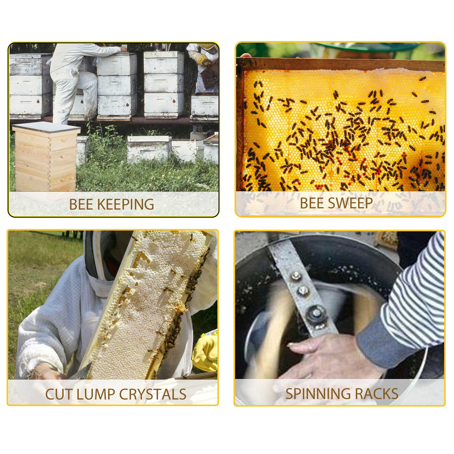 30-Frame Hive Frame/Bee Hive Frame/Beehive Frames w/ Metal Roof for Beekeeping