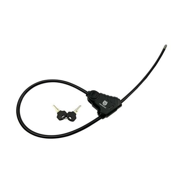 Hughes Auto Cable Lock ADJLOCK 36 Inch Length; Key Lock; With Two Keys; Adjustable Lock; 10 Millimeter Braided Steel Cable; Use To Secure Propane Tanks/Barbecues/Bicycles And Other Gear