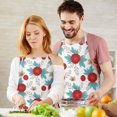 thumbnail image 3 of Pioneer Flower Floral Print Pattern Apron for Women and Men, Cotton Linen Waterproof with Pockets, Adjustable, 33x27 Inch for Kitchen, Gardening, BBQ, Salon, 3 of 6