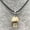 Yellow Crazy agate, variant on 50pc Wholesale Natural Gem Stone Quartz Crystal Carved Mushroom Pendant Necklace-Yellow jade